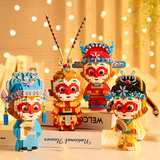 Happy Build Uproar in Heaven TanHua Sun Wukong Micro-Diamond Particle Building Block Set-One Quarer