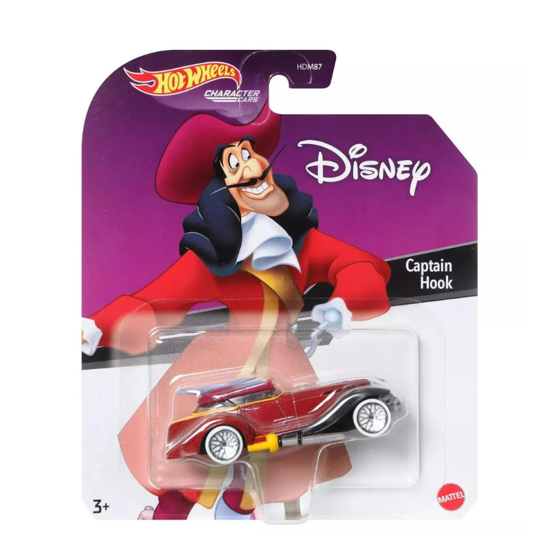Disney Peter Pan Captain Hook 1 64 Die Cast Character Car One Quarter
