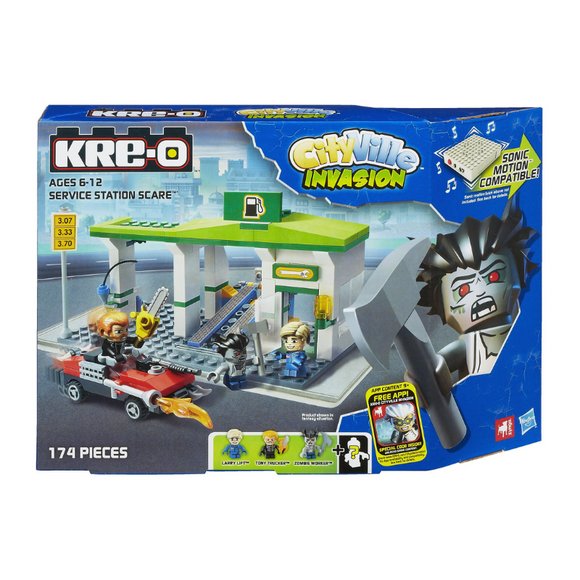 KRE-O CityVille Invasion Service Station Scare Building Block Set-One Quarter