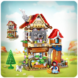 LOZ Fairy Tale Little Red Riding Hood Grandma's House Mini Particle Building Block Set-One Quarter