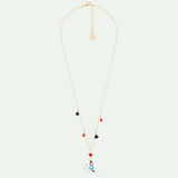 Les Néréides Alice in Wonderland Alice on White Rabbit Pendant Necklace-One Quarter