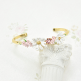 Les Néréides Berthe Morisot Young Girl in a Ball Gown Flower Bouquet Bangle-One Quarter