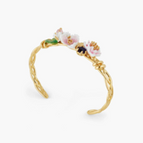 Les Néréides Claude Monet Water Lilies Garden and Blue Stone Bangle-One Quarter
