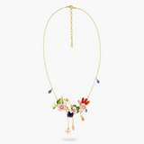 Les Néréides Claude Monet Water Lilies Lapis Lazuli Statement Necklace-One Quarter