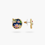 Les Néréides Claude Monet Water Lilies Pond Earrings-One Quarter