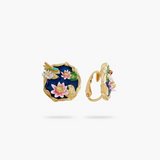 Les Néréides Claude Monet Water Lilies Pond Earrings-One Quarter