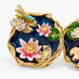 Les Néréides Claude Monet Water Lilies Pond Earrings-One Quarter
