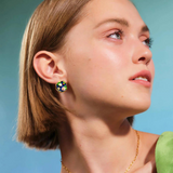 Les Néréides Claude Monet Water Lilies Pond Earrings-One Quarter