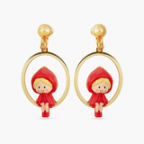Les Néréides Little Red Riding Hood Earrings-One Quarter