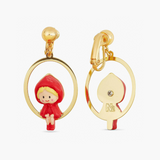 Les Néréides Little Red Riding Hood Earrings-One Quarter