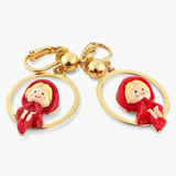 Les Néréides Little Red Riding Hood Earrings-One Quarter