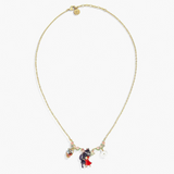Les Néréides Little Red Riding Hood and Flowery Big Bad Wolf Statement Necklace-One Quarter