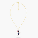 Les Néréides Puss in Boots Charming Cat and Rabbit Pendant Necklace-One Quarter