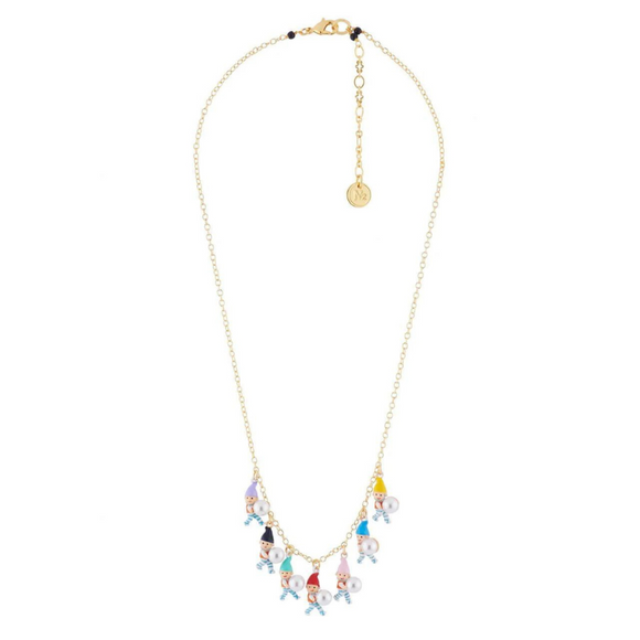 Les Néréides Snow White Hello Dwarfs Charm Necklace-One Quarter