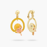 Les Néréides Tangled Rapunzel Enchanted Hair Princess Hoop Earrings-One Quarter