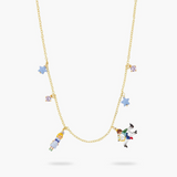 Les Néréides Tangled Rapunzel Enchanted Hair Princess and Prince Charm Necklace-One Quarter