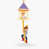 Les Néréides Tangled Rapunzel Enchanted Hair Princess and Prince Pendant Necklace-One Quarter