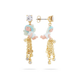 Les Néréides The Adventures of Pinocchio Blue Fairy Earrings-One Quarter