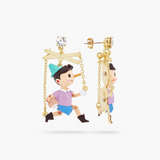 Les Néréides The Adventures of Pinocchio Pinocchio Puppet Earrings-One Quarter