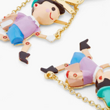 Les Néréides The Adventures of Pinocchio Pinocchio Puppet Earrings-One Quarter
