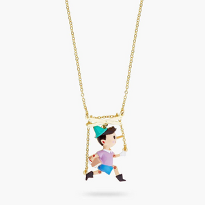 Les Néréides The Adventures of Pinocchio Pinocchio Puppet Pendant Necklace-One Quarter