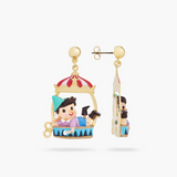 Les Néréides The Adventures of Pinocchio Pinocchio and Circus Tent Earrings-One Quarter