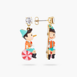 Les Néréides The Adventures of Pinocchio Pinocchio on His Ball Earrings-One Quarter