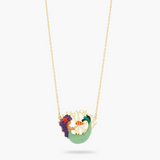 Les Néréides The Little Mermaid Coral Statement Necklace-One Quarter