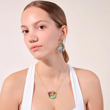 Les Néréides The Little Mermaid Coral Statement Necklace-One Quarter
