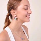 Les Néréides The Little Mermaid Dolphin Earrings-One Quarter