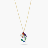 Les Néréides The Little Mermaid Dolphin Pendant Necklace-One Quarter