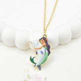 Les Néréides The Little Mermaid Dolphin Pendant Necklace-One Quarter