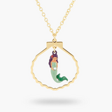 Les Néréides The Little Mermaid Fish Charm Necklace-One Quarter