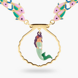 Les Néréides The Little Mermaid Fishes Statement Necklace-One Quarter