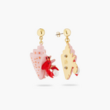Les Néréides The Little Mermaid Hermit Crab Earrings-One Quarter