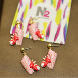 Les Néréides The Little Mermaid Hermit Crab Earrings-One Quarter