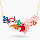 Les Néréides The Little Mermaid Marine Animal Statement Necklace-One Quarter
