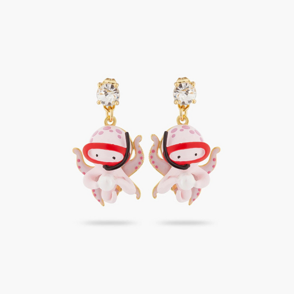 Les Néréides The Little Mermaid Octopus Earrings-One Quarter