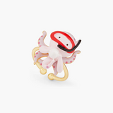 Les Néréides The Little Mermaid Pink Octopus Adjustable Ring-One Quarter