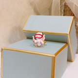 Les Néréides The Little Mermaid Pink Octopus Adjustable Ring-One Quarter
