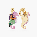 Les Néréides The Little Mermaid Seahorse Earrings-One Quarter