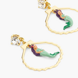 Les Néréides The Little Mermaid Seashell Shape Earrings-One Quarter