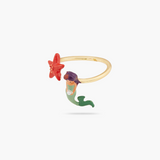 Les Néréides The Little Mermaid Starfish Adjustable Ring-One Quarter