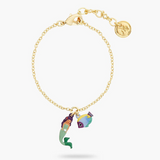 Les Néréides The Little Mermaid Tropical Fish Charm Bracelet-One Quarter