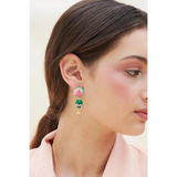 Les Néréides The Wizard of Oz Rainbow House and Hot Air Balloon Earrings-One Quarter