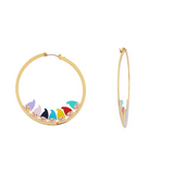 Les Néréides Snow White Hello Dwarfs Hoop Earrings-One Quarter
