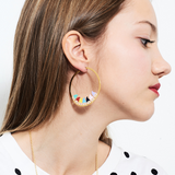 Les Néréides Snow White Hello Dwarfs Hoop Earrings-One Quarter