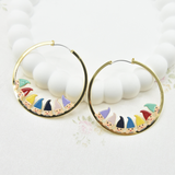 Les Néréides Snow White Hello Dwarfs Hoop Earrings-One Quarter