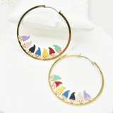Les Néréides Snow White Hello Dwarfs Hoop Earrings-One Quarter