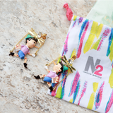 Les Néréides The Adventures of Pinocchio Pinocchio Puppet Earrings-One Quarter